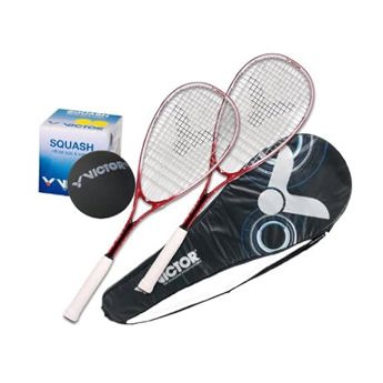 Victor 2xSquashschläger Carbon Squashset Red Jet XT-A inklusive Squashball & Squashtasche: Amazon.de: Sport & Freizeit